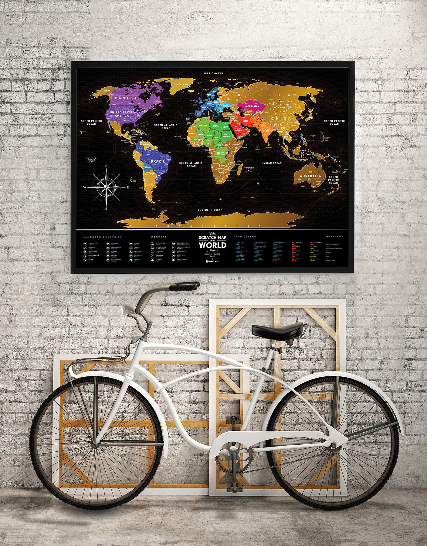 Скретч карта Travel Map Black World